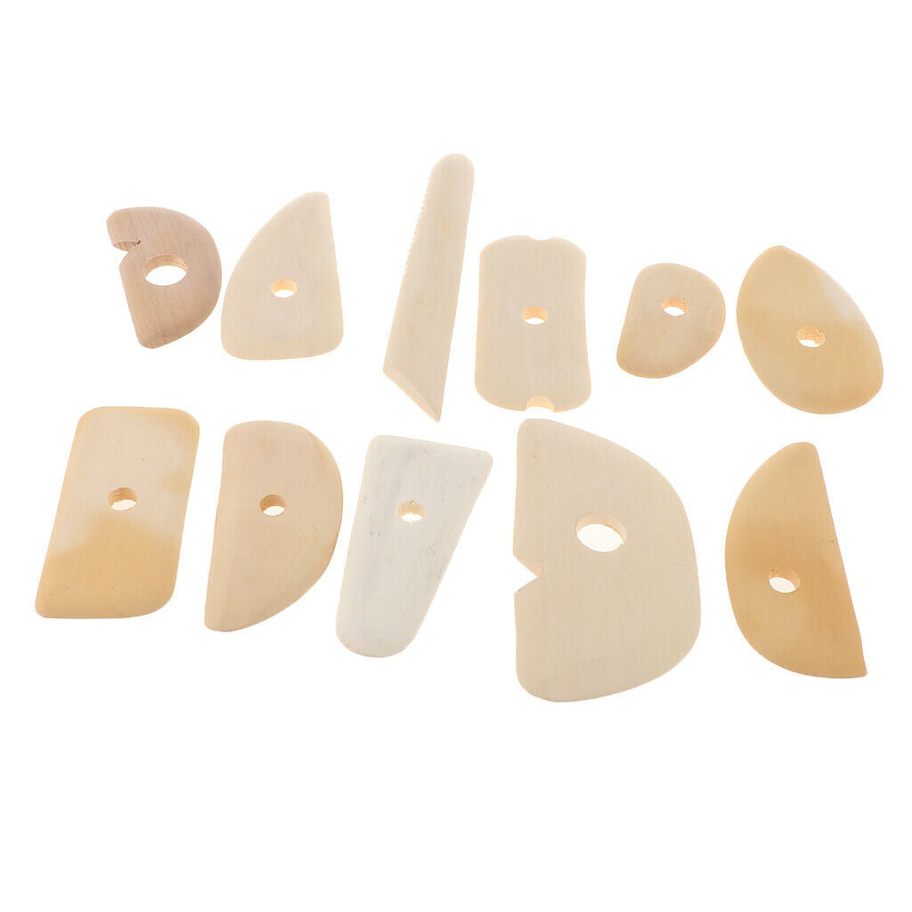 11 Pcs Wood Ceramic Clay Sculpting Tools Set Ceramic Fashion Modeling