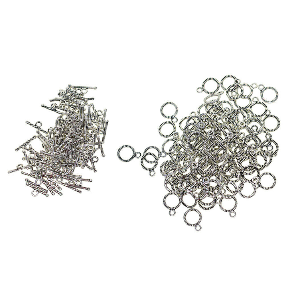 100x Carved OT Toggle Clasps Fashion Jewelry Making Connector End Clasp