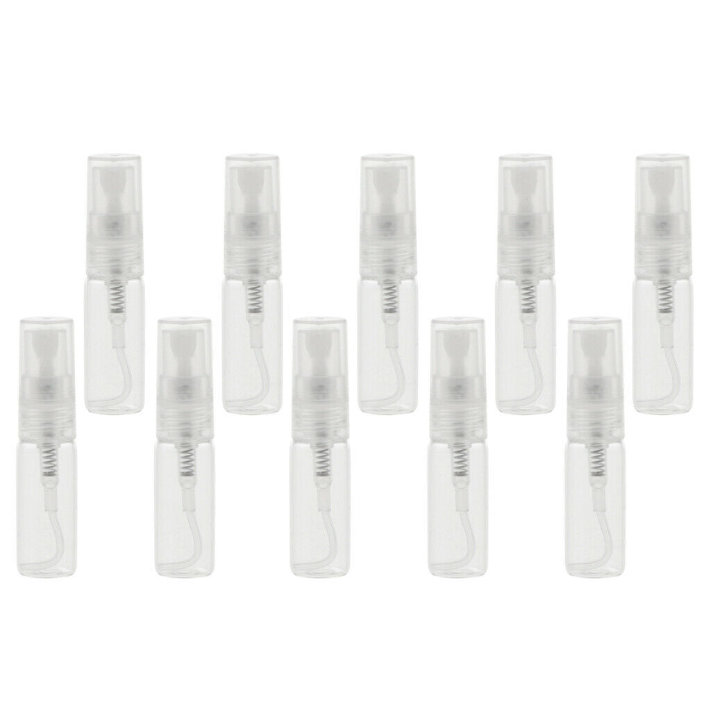20Pcs Glass Perfume Empty Bottle Atomizer Pump Sprayer Refillable Travel