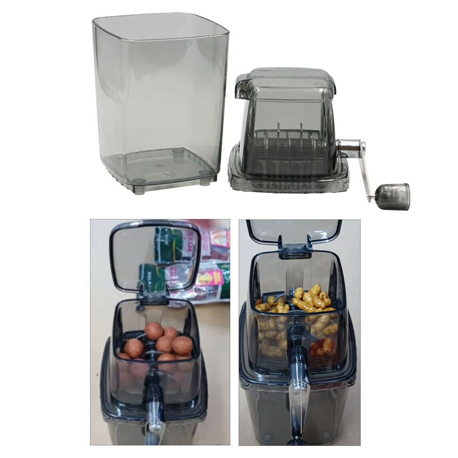 Manual Boilie Bait Ice Crusher Grinder Grinding Box Equipment Fodder Tool