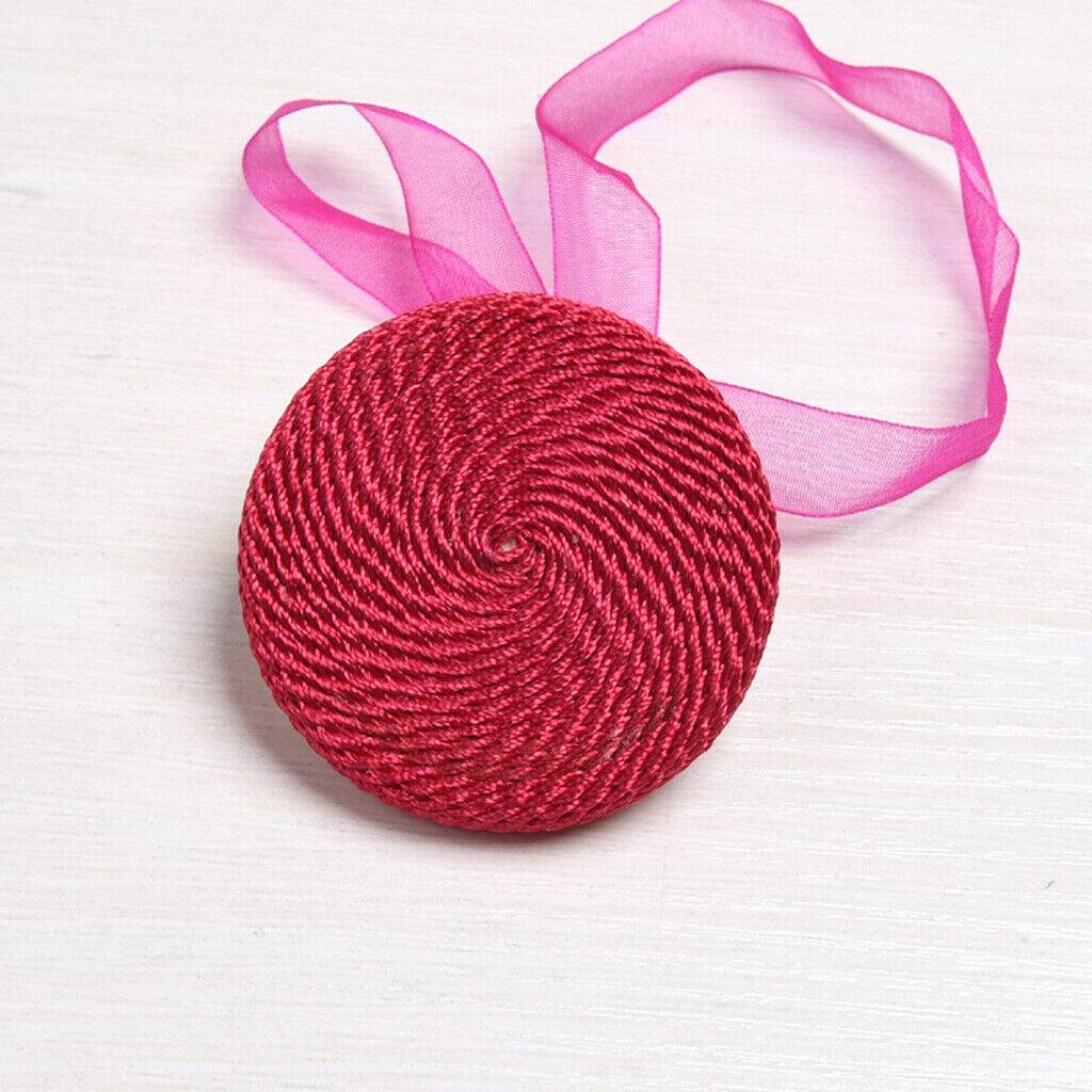 Decorative Ribbon Window Curtain Tieback Sheer Blackout Holdbacks Rose Red