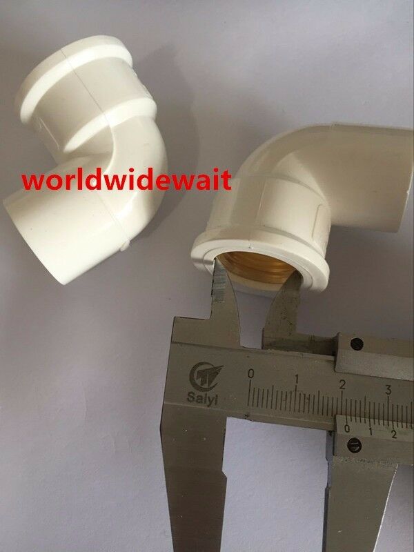 2Lots Pipe Fitting 1/2" Thread x 20mm Slip PVC Female Elbow Connector Adapter