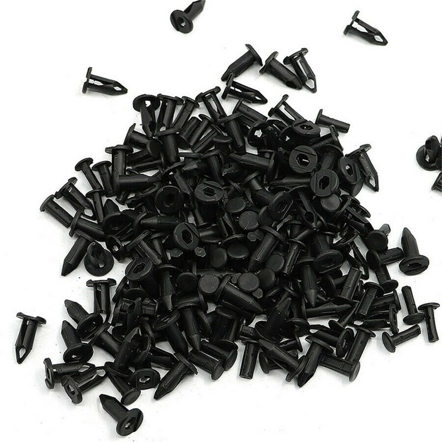 100pcs 8mm Plastic Fastener Rivets ATV UTV SSV Body Bumper Fender Clips