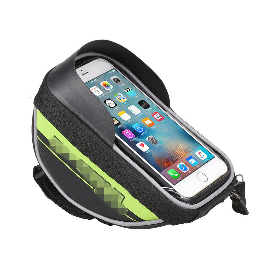 1X Handlebar Waterproof Mobile Phone Charger Bag with Transparent Touch Surface