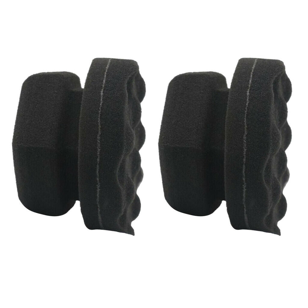 2x Tire Dressing Applicator Grip Soft Waxing Car Sponge Pad Car Polisher 8cm