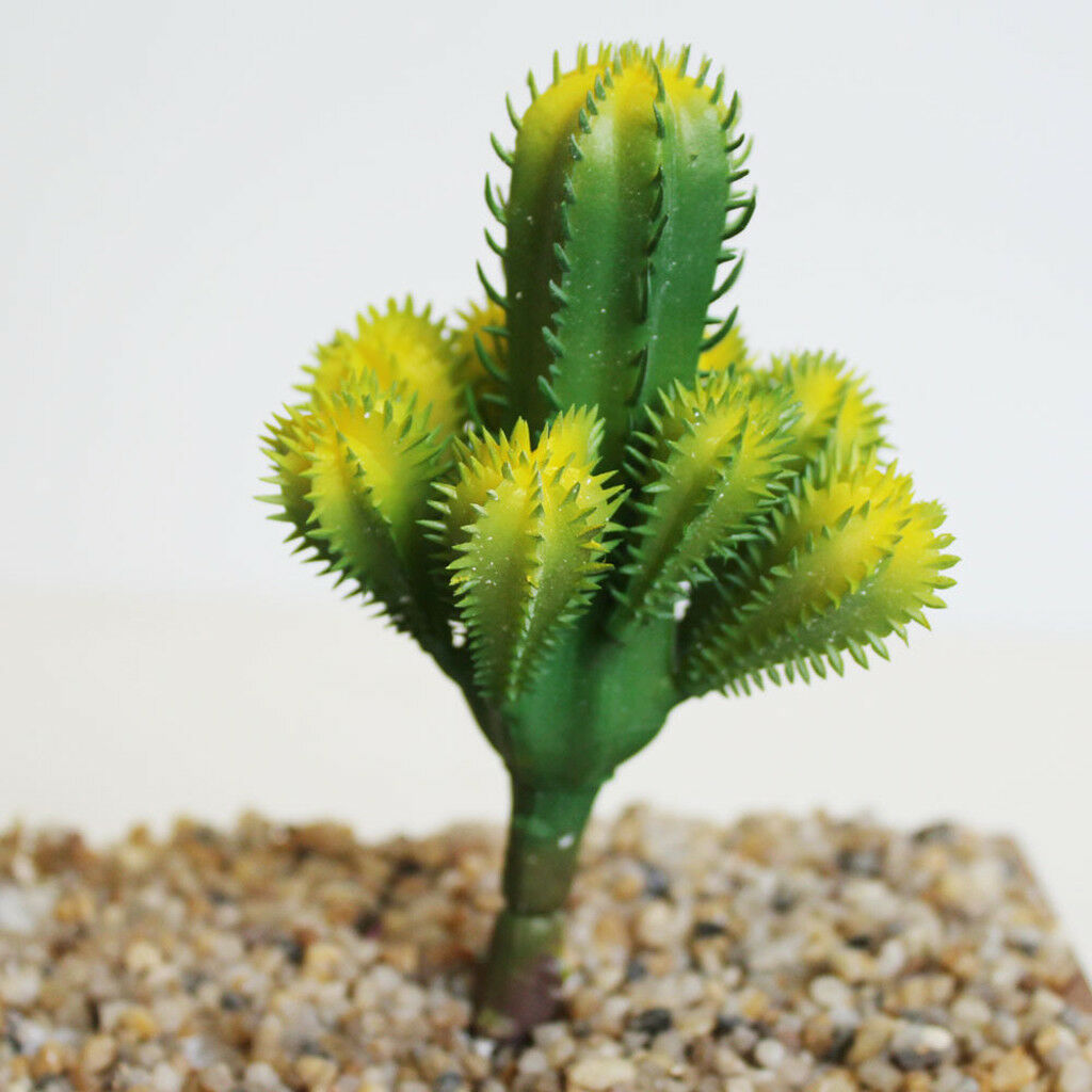 Artificial Cactus Plants Unpotted Plastic Succulent Cactus Home Plant #15