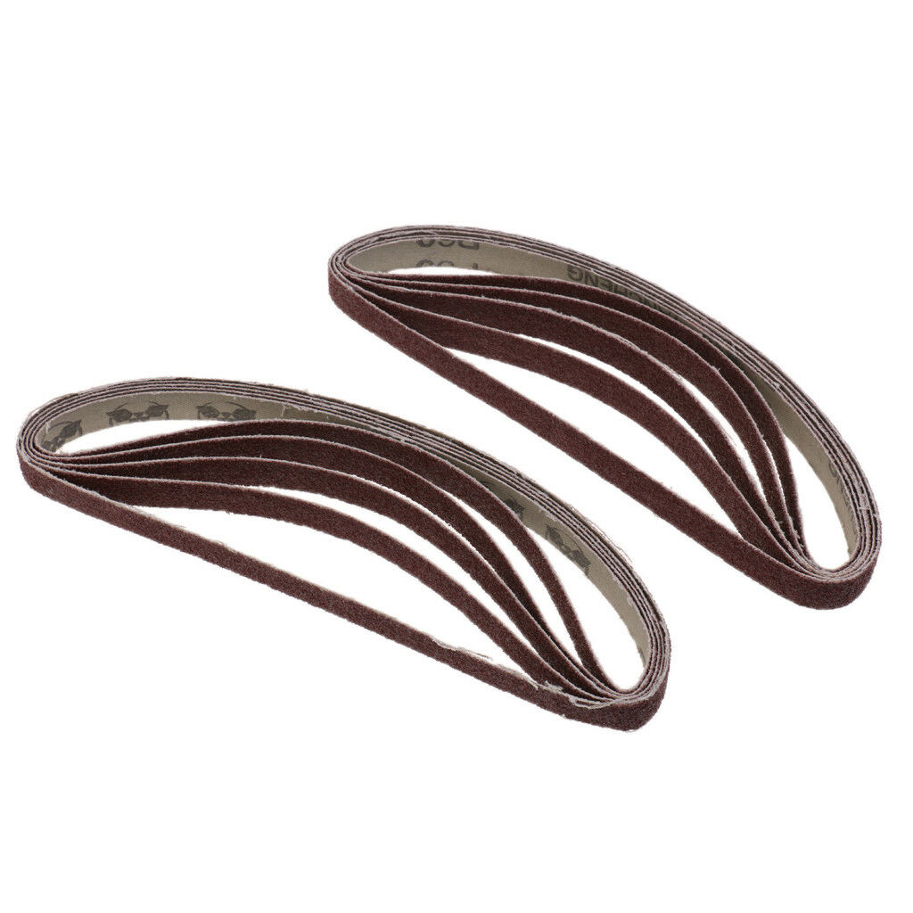 30 Pcs 457x13mm Sanding Belts Heavy-Duty Power Sandpaper Assorted Grits Set