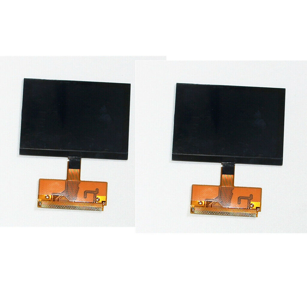 2Pcs 1.5" Glass LCD Instrument Speedometer Display for Audi A4 A6 C5 B5 VDO