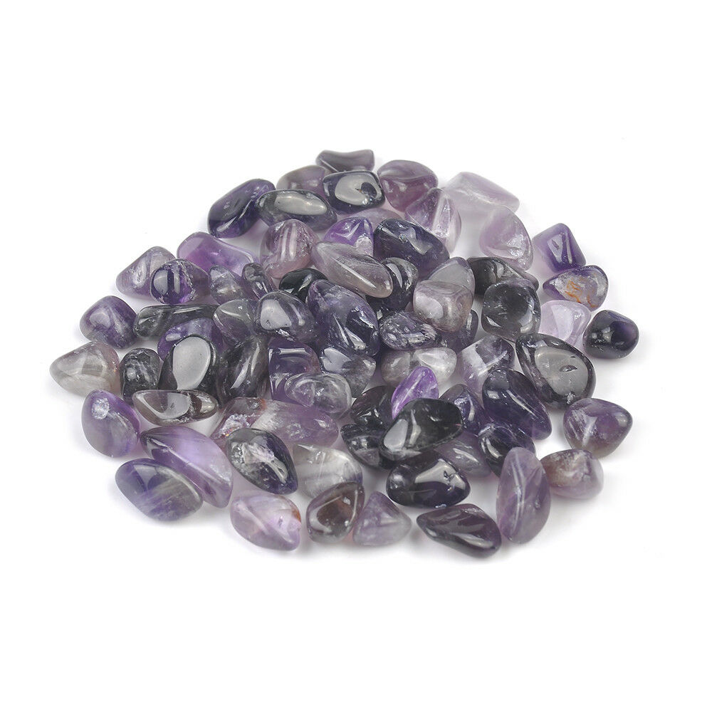 50g Natural Mini Amethyst Quartz Crystal Stone Rock Chips Lucky decoration