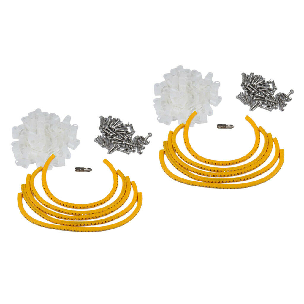 200Pack White Rope Light Mounting Clips Holder with Stainless Steel Screw