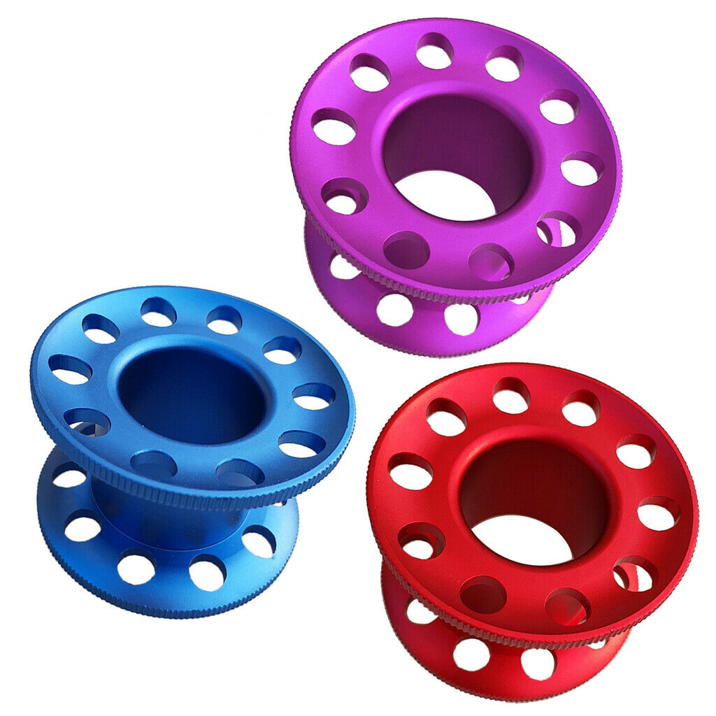Set of 3 Scuba Diving Finger Spool Dive Underwater Snorkeling Guide Line Blank