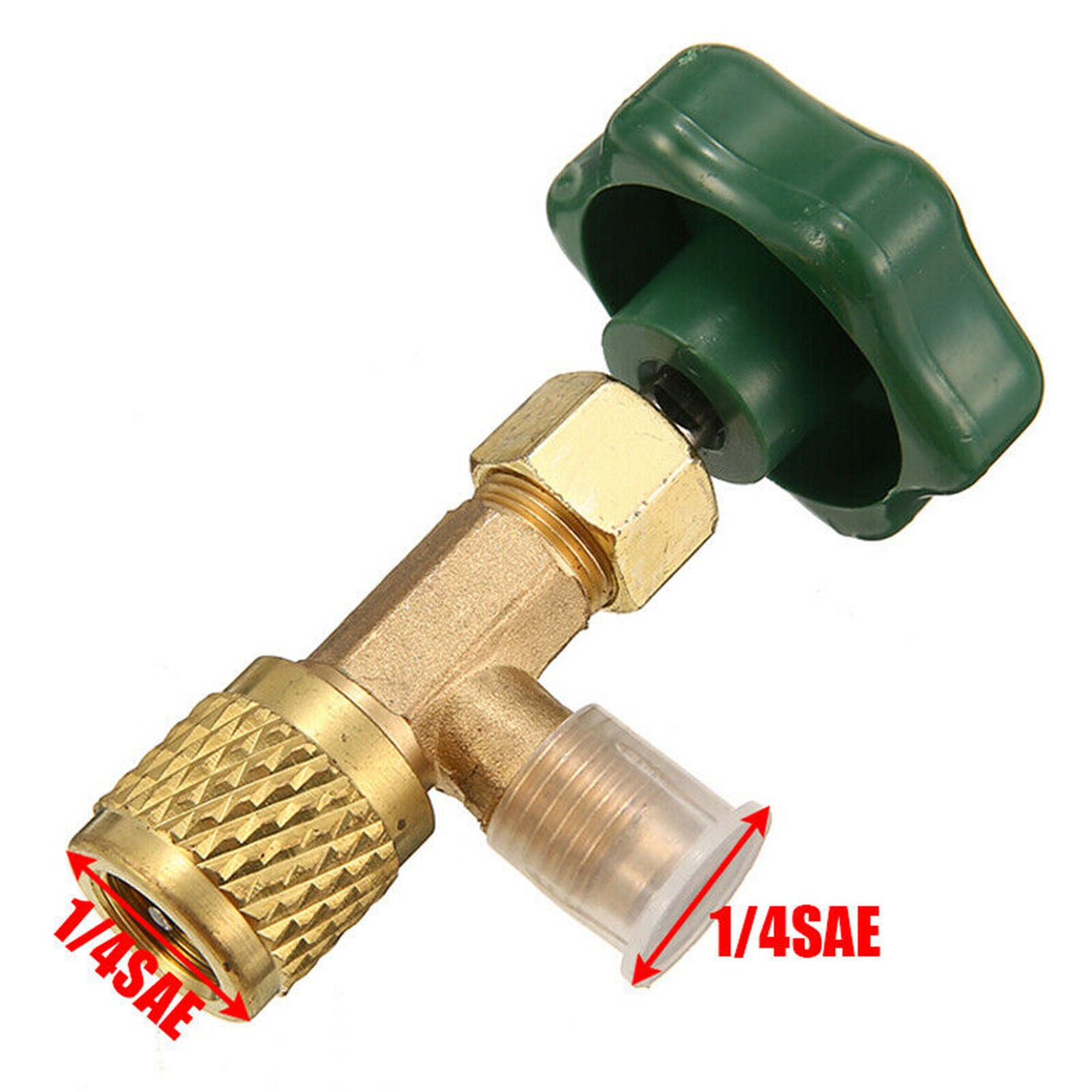 1/4 SAE Auto AC Can Tap Valve Bottle Opener For R22 R134a R410A Gas Refrigerant