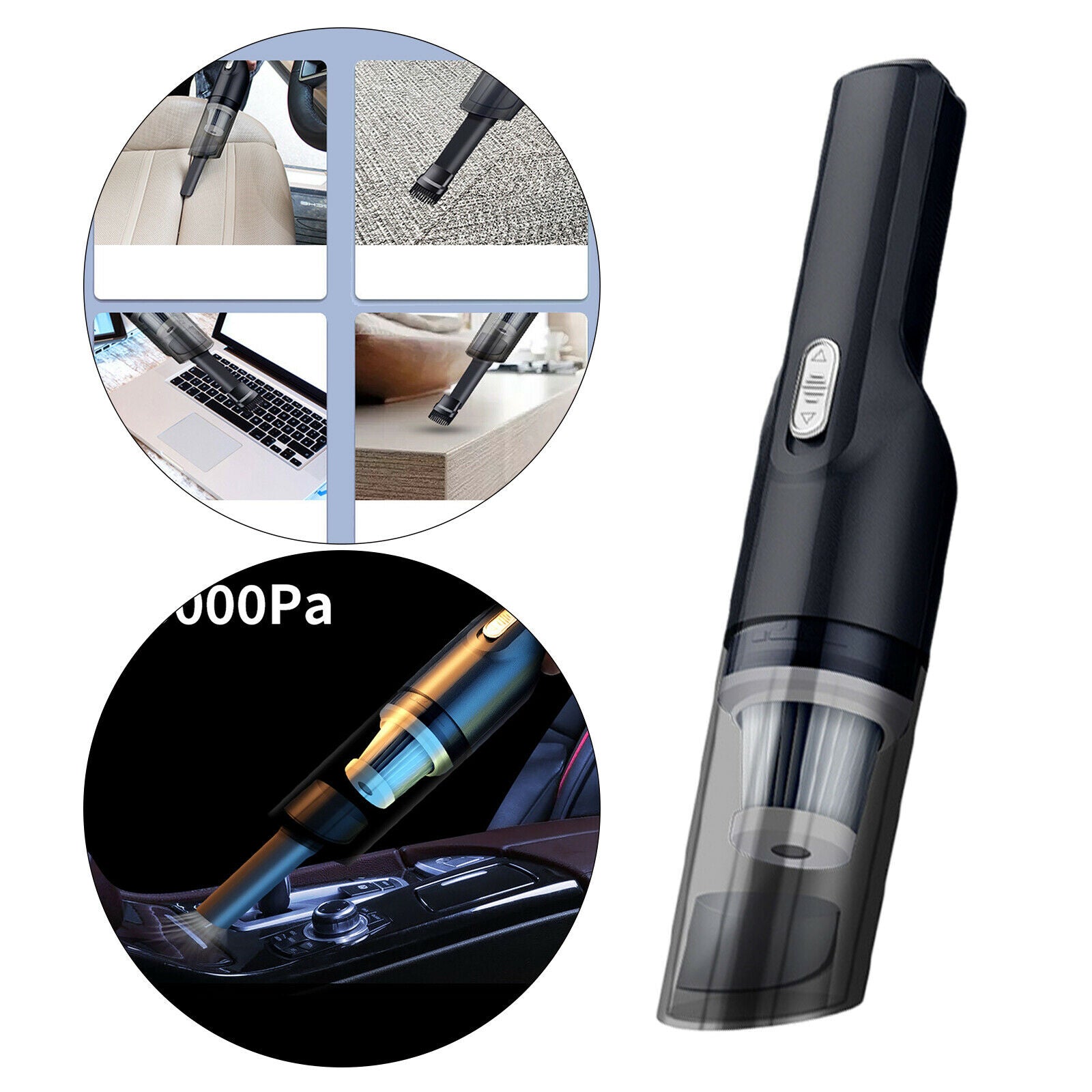 Car Vacuum Cleaner Portable Handheld Auto Vacuum Mini Cleaner Wireless USB