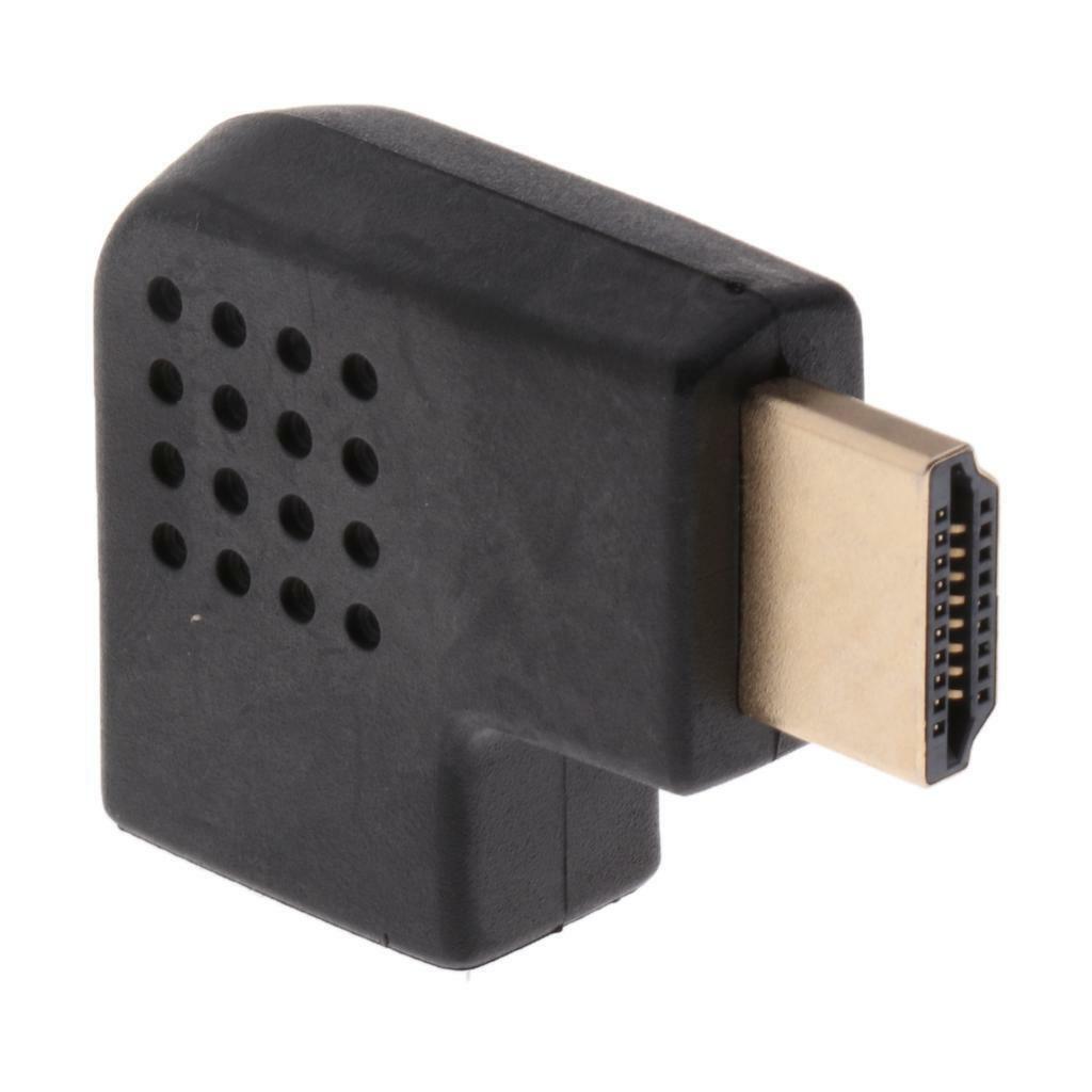 Left Angle Adapter Vertical Flat M/F Connector Low Profile Design