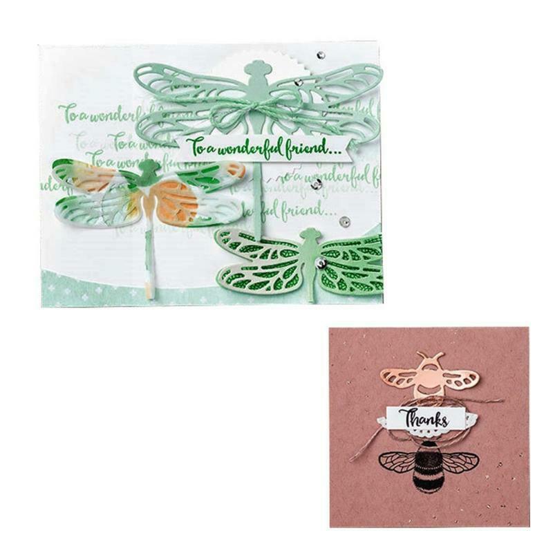 Dragonfly Shaped Frame Carbon Steel Cutting Dies DIY Scrapbooking Photo Album