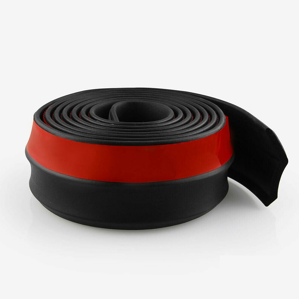 2.5m Car Bumper Lip Strip Car Front Bumper Rubber Protectors Exterior Mouldings