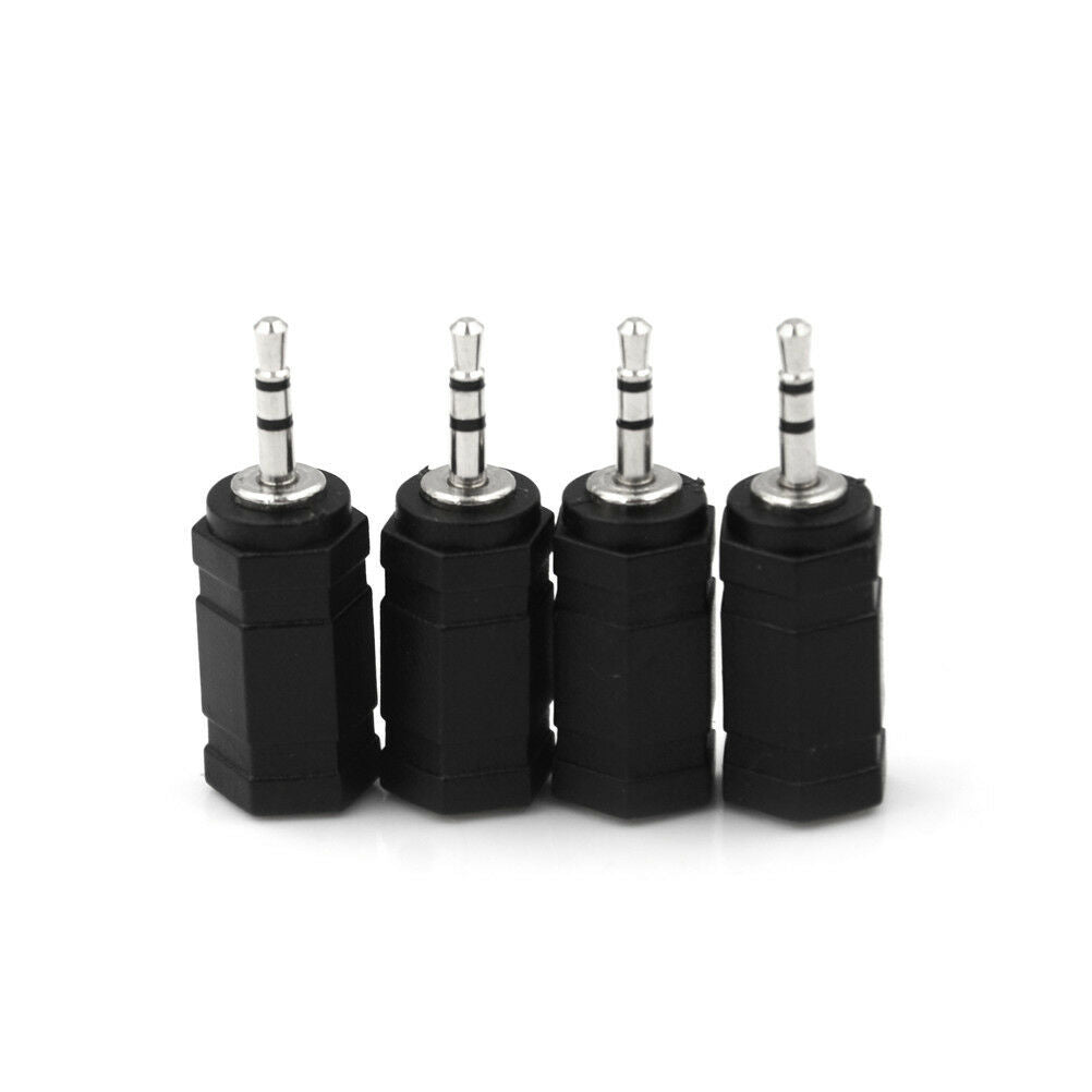 4PCS 2.5mm Male to 3.5mm Female Headphone Adapter Connector ouJC.l8