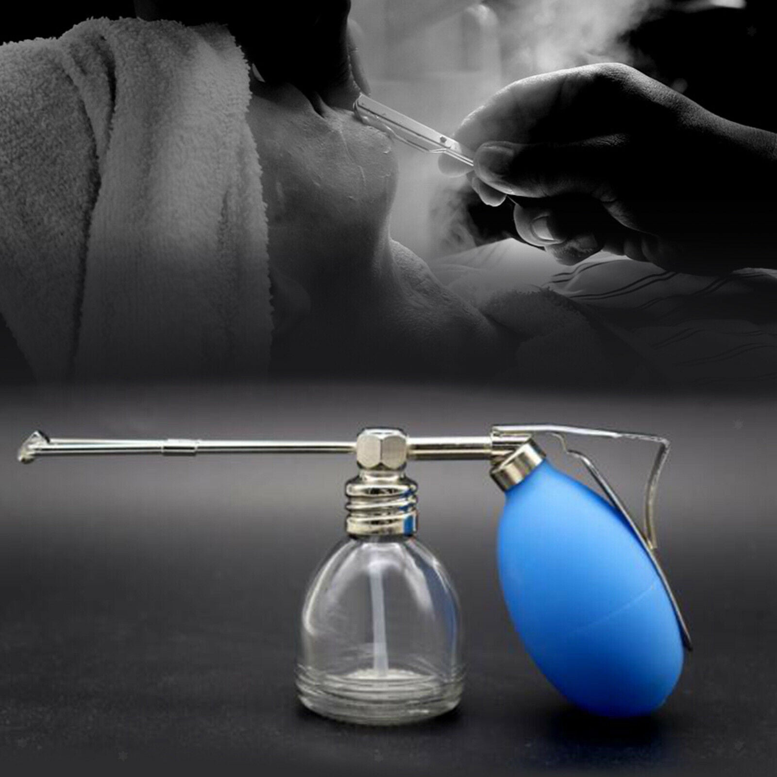 Powder Blower Puffer Barbers Hairdressers Talcum Bottle Hair Salon Home Use