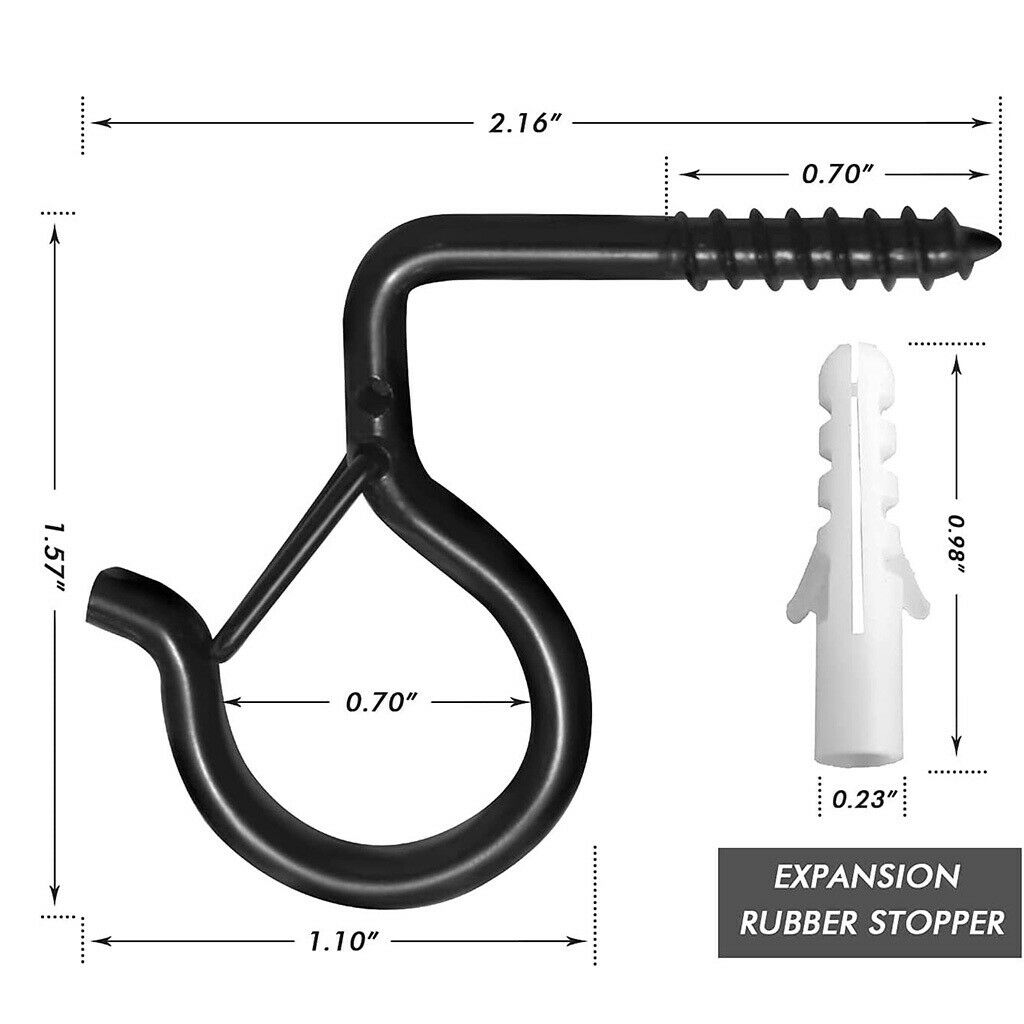 20 Pieces Q Hanger Hooks Plant Bracket for String Light Hooks Bird Feeders
