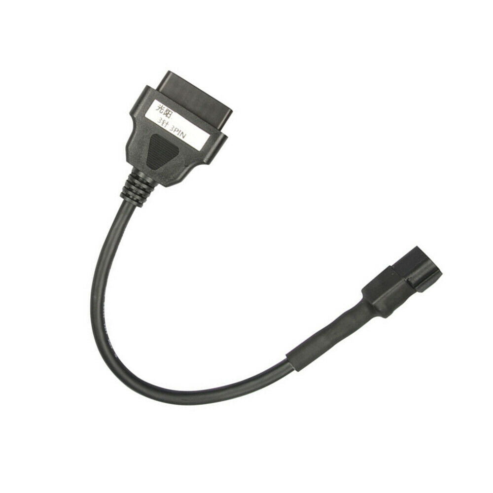 For KYMCO Motorbikes 3 Pin To 16 Pin Standard OBD Adapters OBD2 Diagnostic Cable