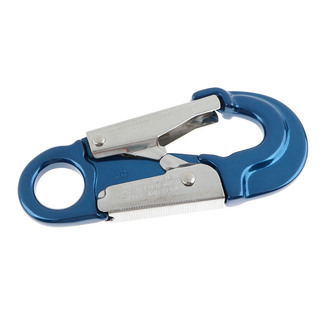 Climbing Aluminum Alloy Forged Double Lock Captive Eye Snap Hook, 25KN