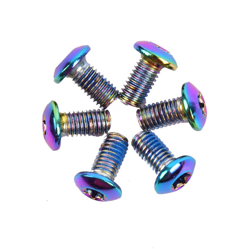 12pcs M5x10mm Disk Brake Rotor Bolts Titanium Bike Brakes Disc Rotor Scr.l8
