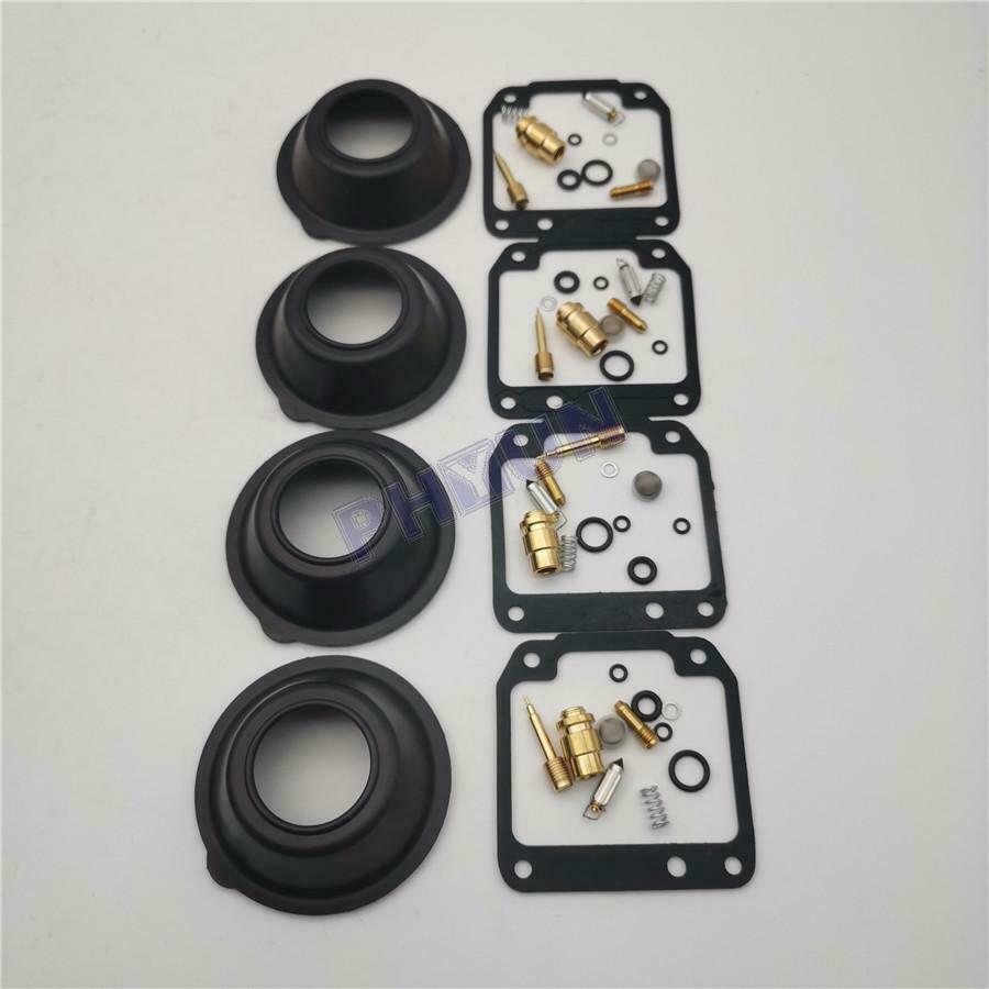 4x Carburetor Rebuild kit w/ Diaphragm Vacuum for YAMAHA XJ550 XJ 550 1981-1983