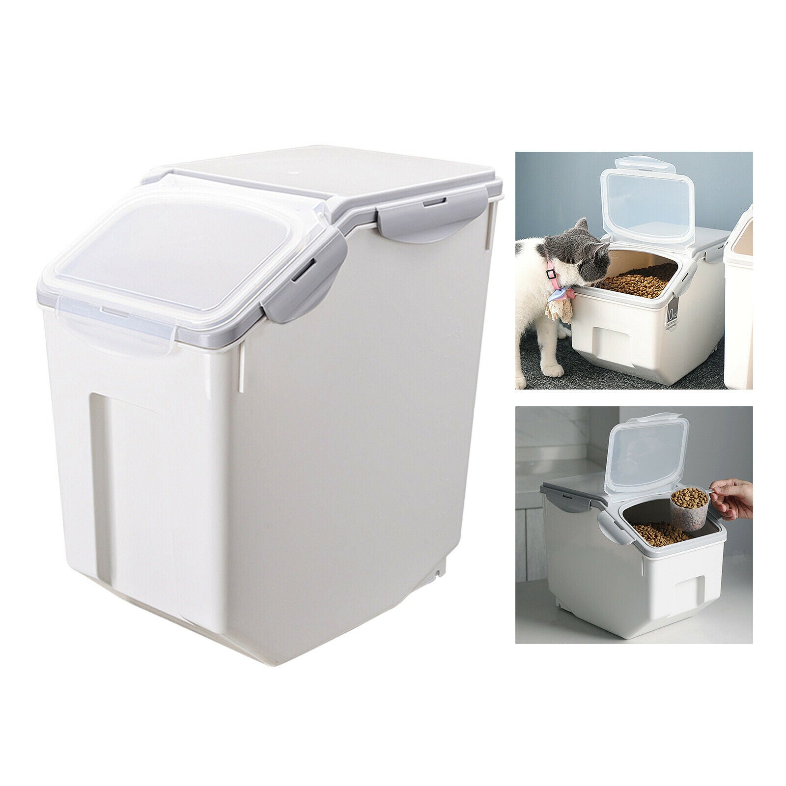 Dog Cat Food Storage Container Rice Container Bin Airtight Tank Insect-proof