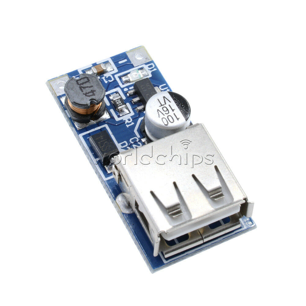 2PCS DC-DC 0.9V-5V to 5V Booster Module USB Mobile Step-up Power Supply Module