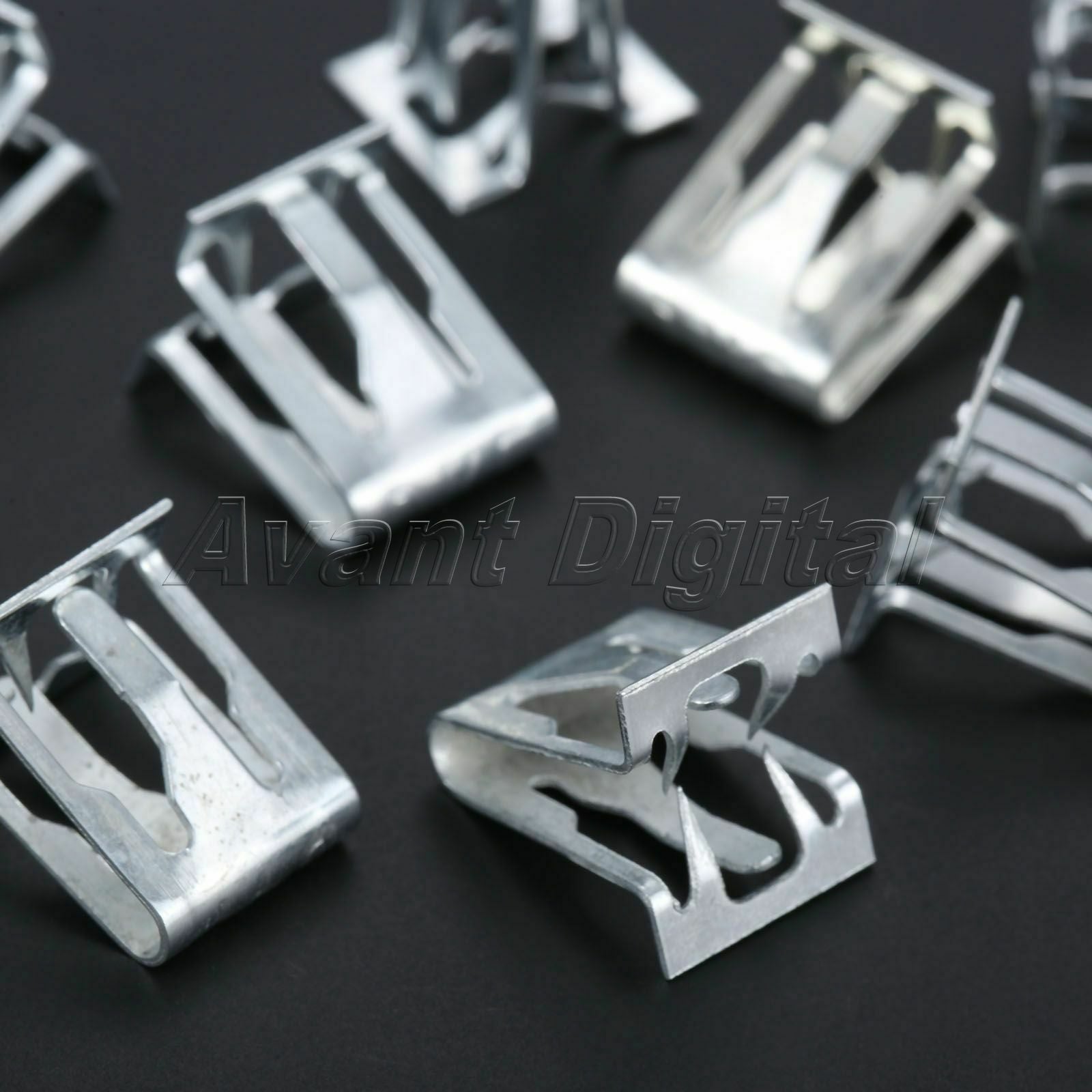 15Pcs Auto Fasteners Fender Bumper Trim Clips Retaining Screws Universal Metal