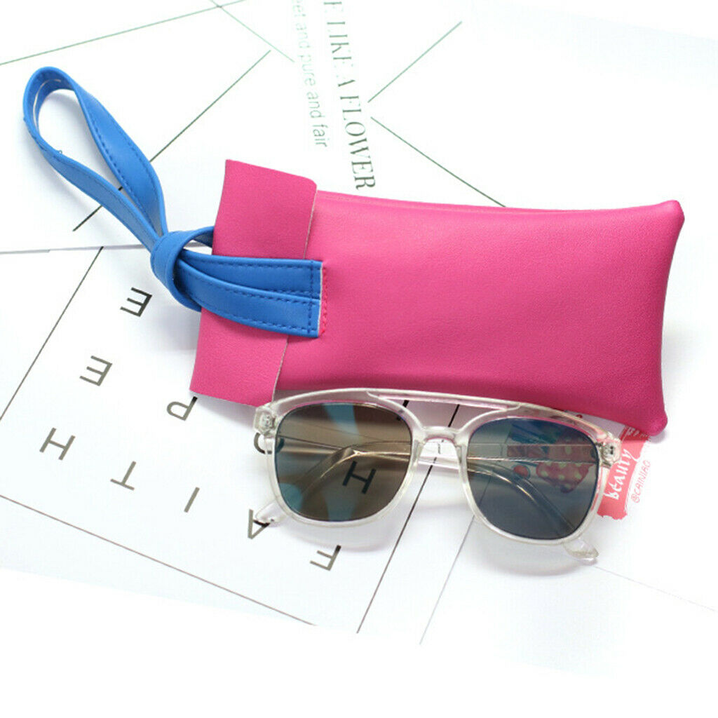 3pcs Leather Small Eyeglasses Case Reading Glasses Pouch Holder Makeup Pouch