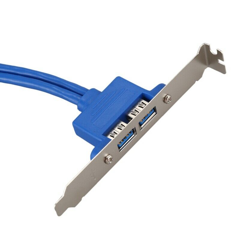 50cm 20 Pin Header Cable to USB 3.0 Type A Female PCI Bracket G8F9F9