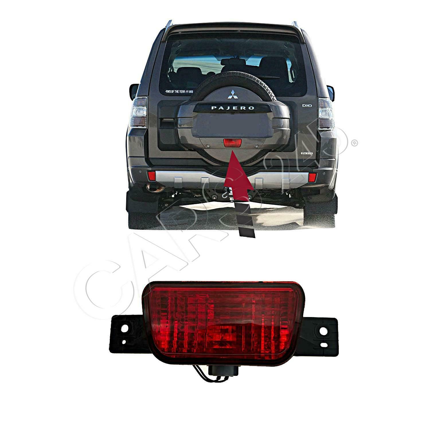 Fog Driving Light Lamp REAR CENTER Fits MITSUBISHI Pajero Shogun V80 V90 2007-14