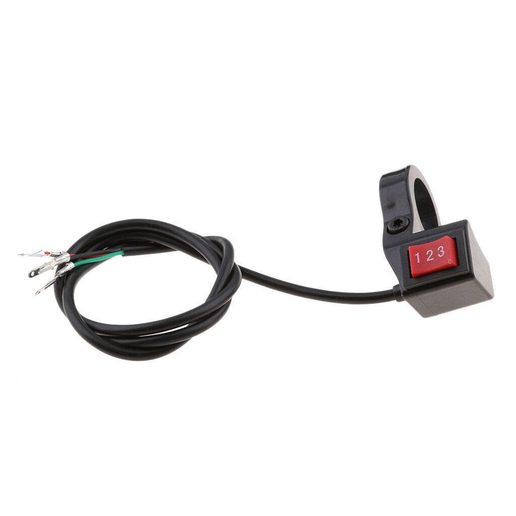 2Pieces 22mm 7/8" Electric 3 Speed Module Handlebar Switch Shift for Motorcycle/
