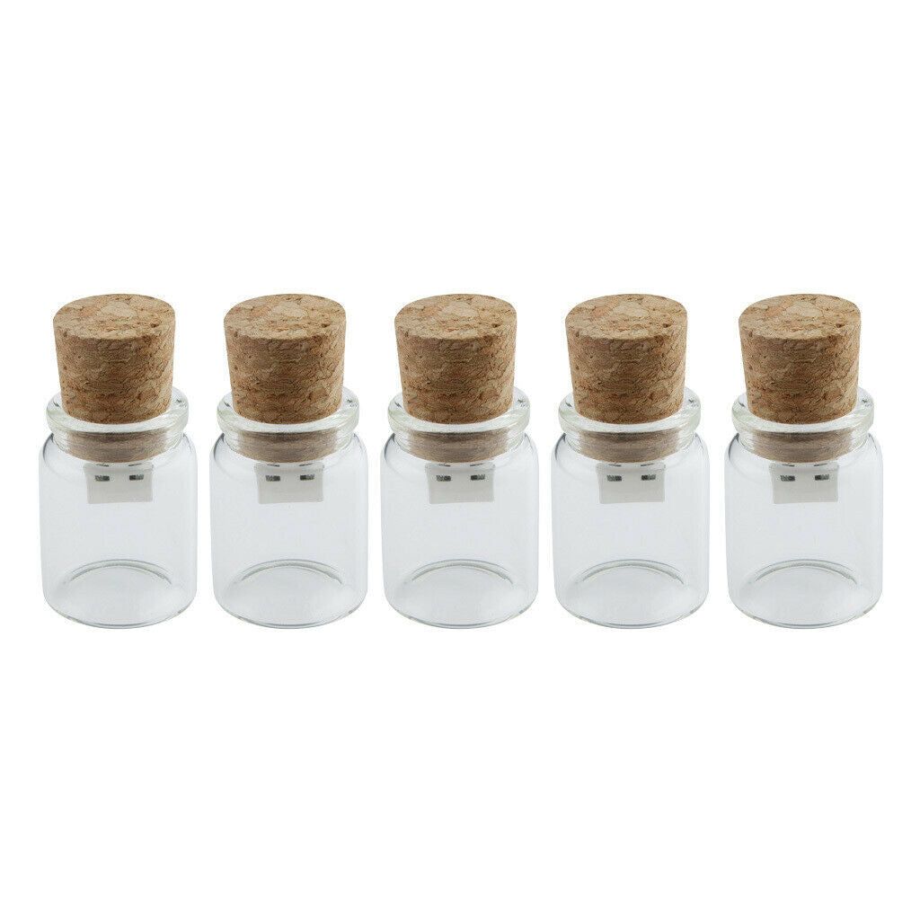 5 pieces Glass Bottle USB 16GB Portable Flash Drive Memory Stick Lovely Gift