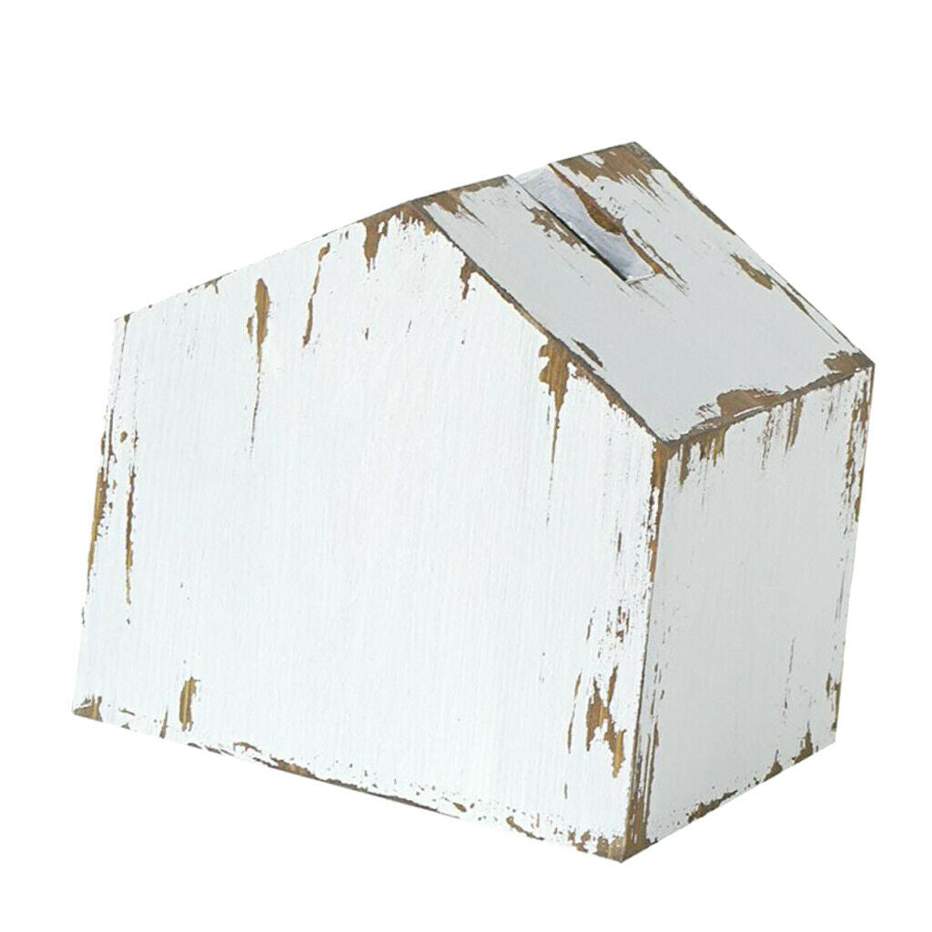 Wooden Facial Paper Napkin Holder Case House Stylish Tissue Box Cover