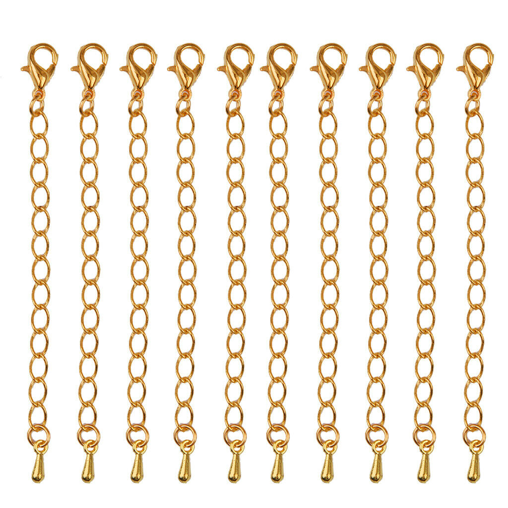 20pcs Link Chain Extenders Necklace Bracelet Extansion With Lobster Clasp