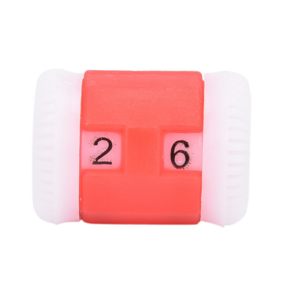 2pcs plastic knitting needles counter weaving tools number marker red&blu.l8