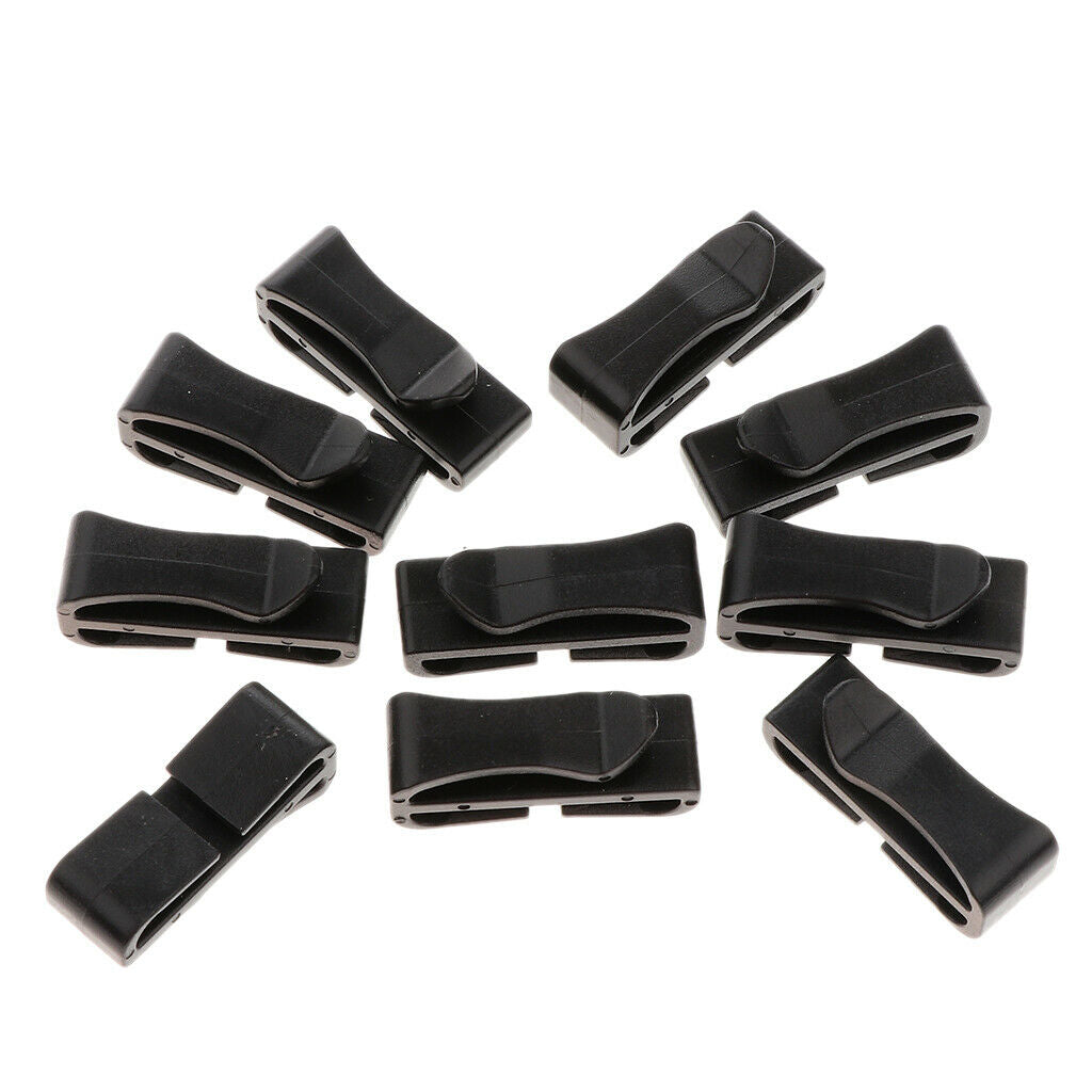 Prettyia Quick-Slip Keeper Buckle Webbing Ending Clip for Bag Strap 29mm