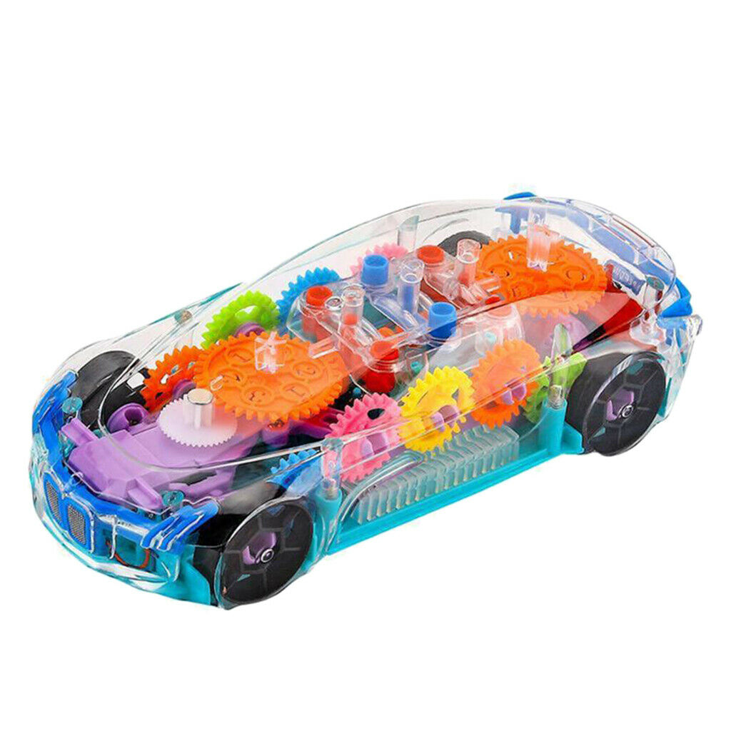 Kids Transparent Early Educational Learning Race Car Toys for Toddlers