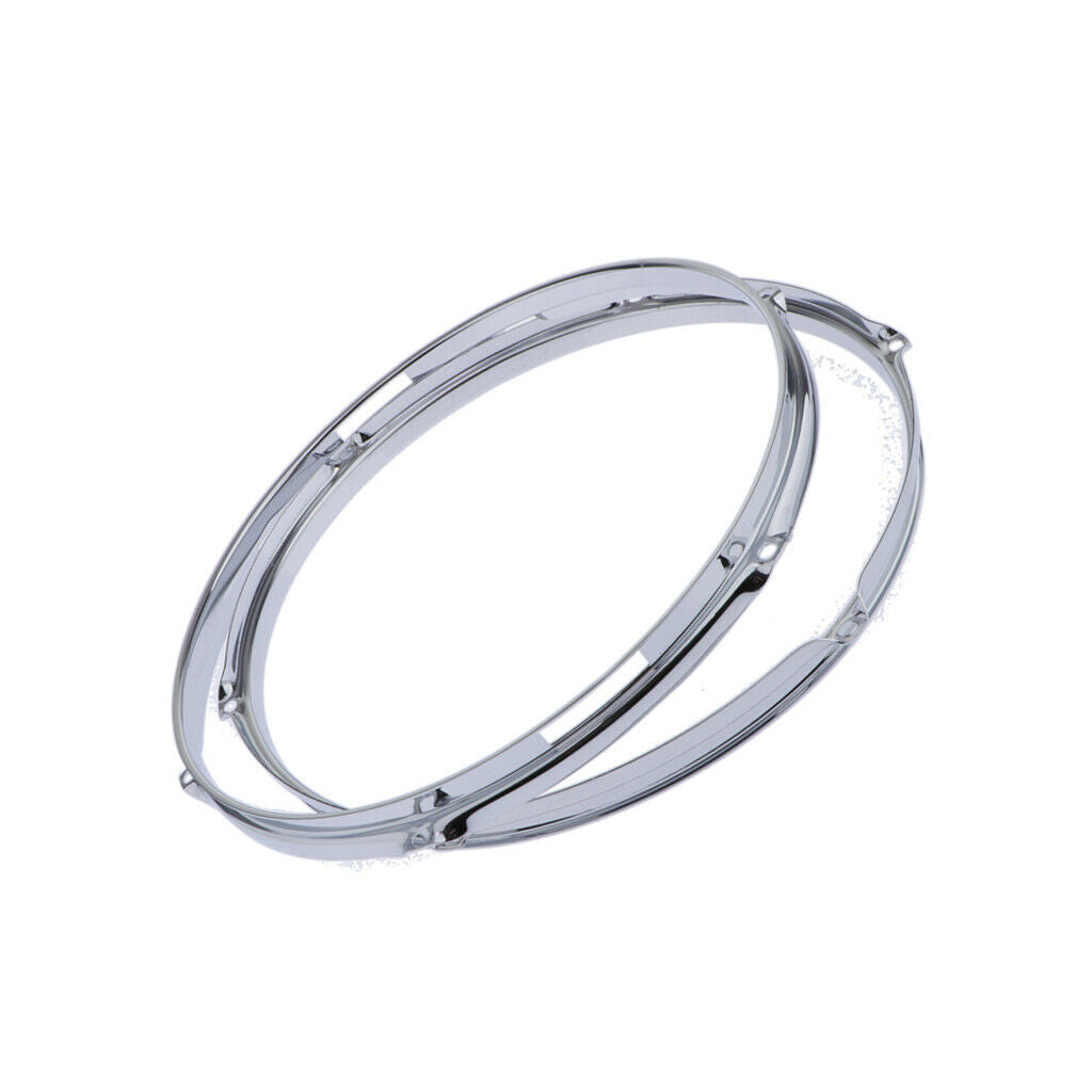 Pair Die-cast 6-lug Snare Drum Hoop - Batter Side - Zinc Alloy - 14 inch 1.5mm
