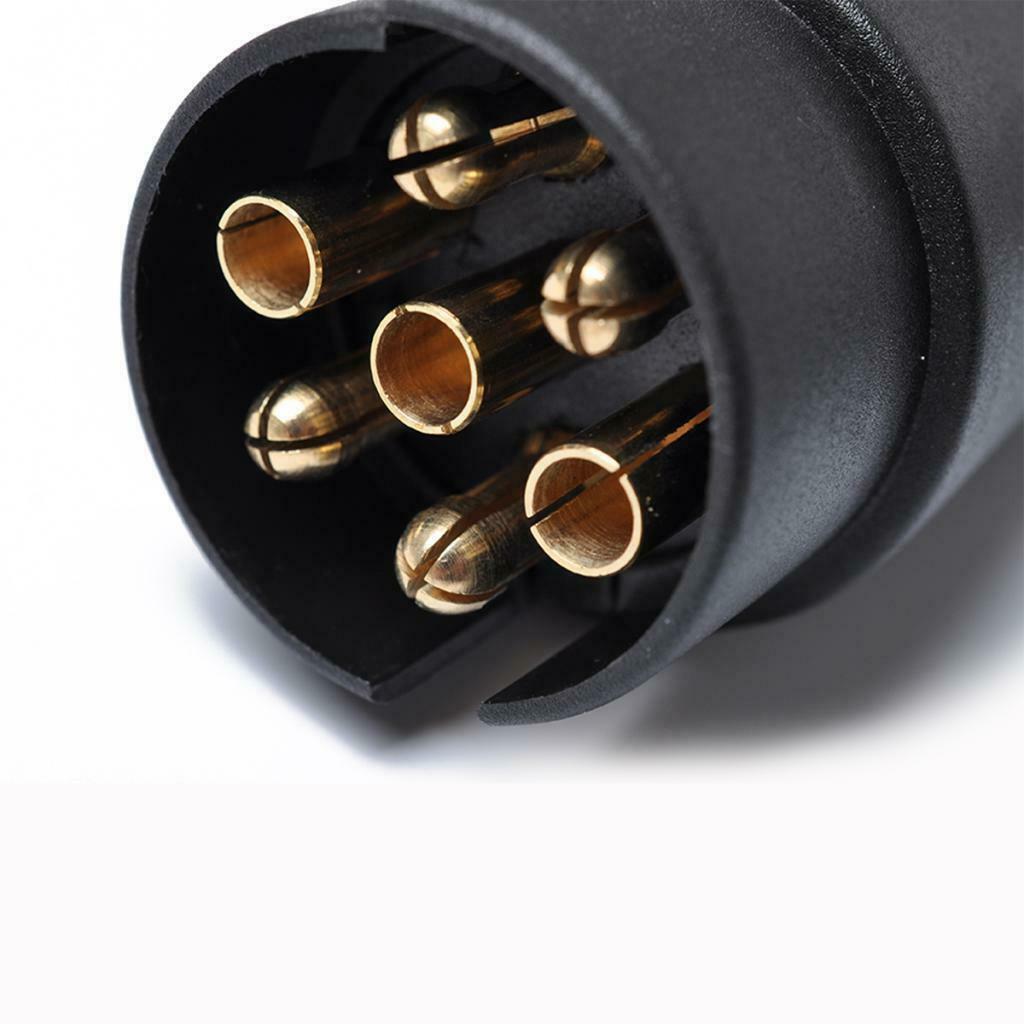 12V 7 Pin 7 Way Truck Trailer Boat Line Light Plug Connector Adapter