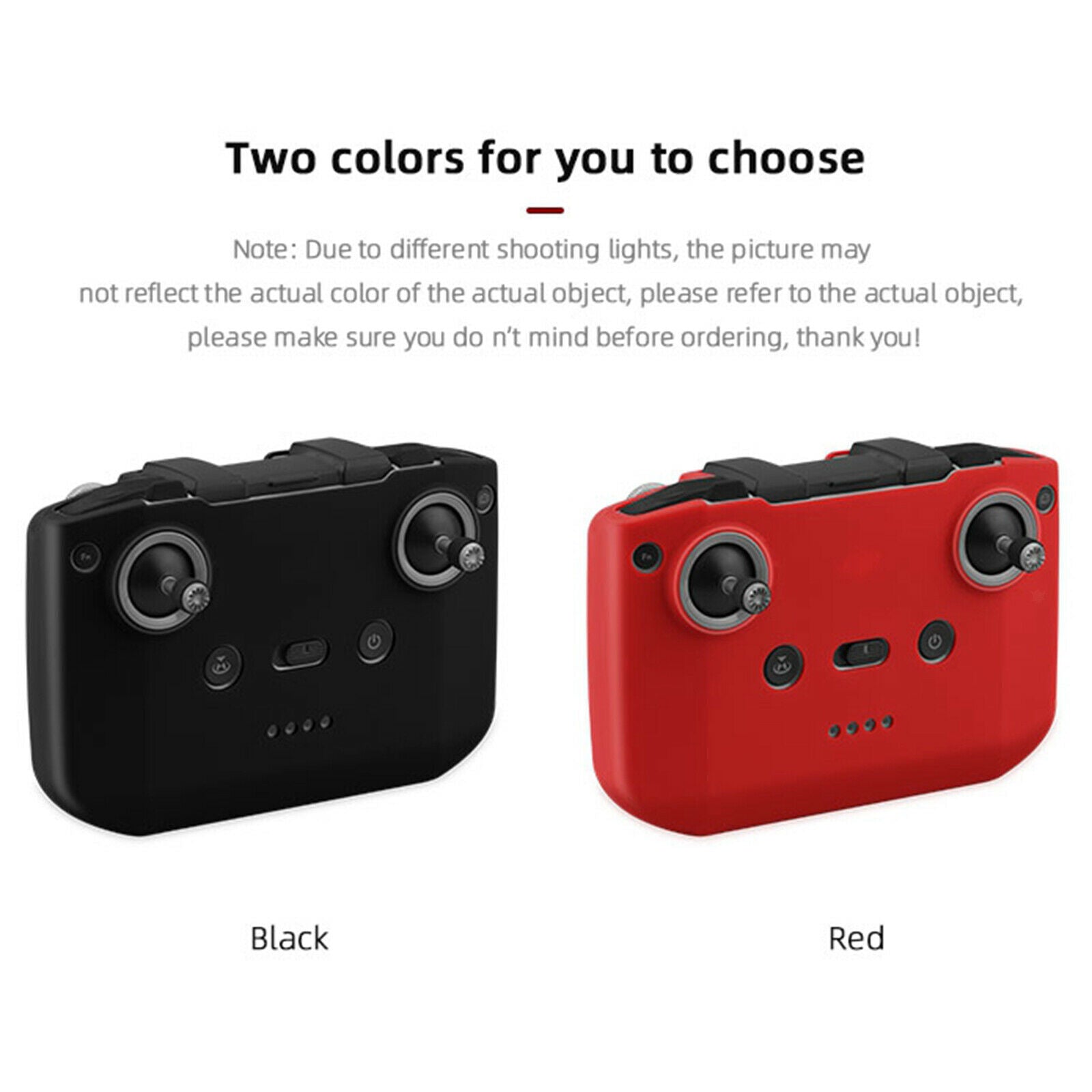 Silicone Cover Skin For DJI Mavic Air 2 Mini 2 Remote Control Drone Red