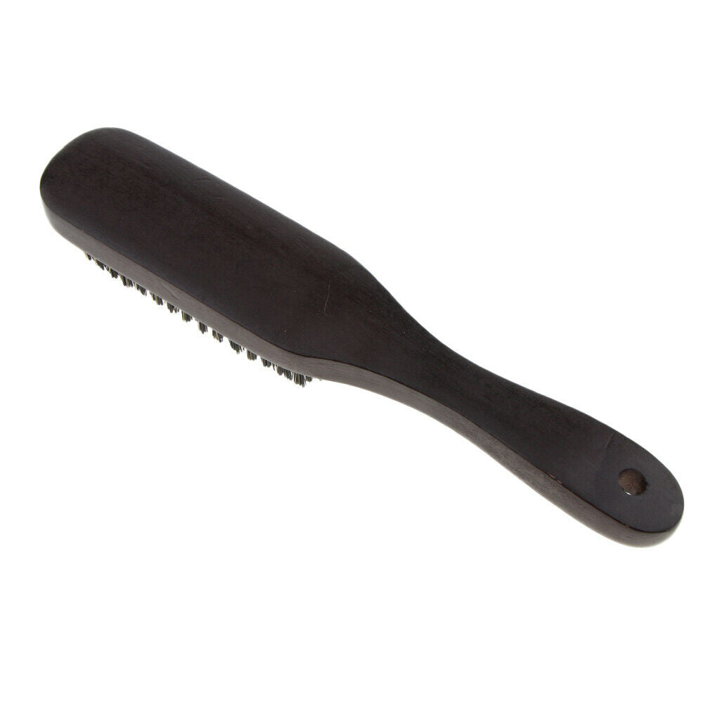 Men Beard Brush Natural Bristles Hair Mustache Shaving Grooming Brush Hard Wood