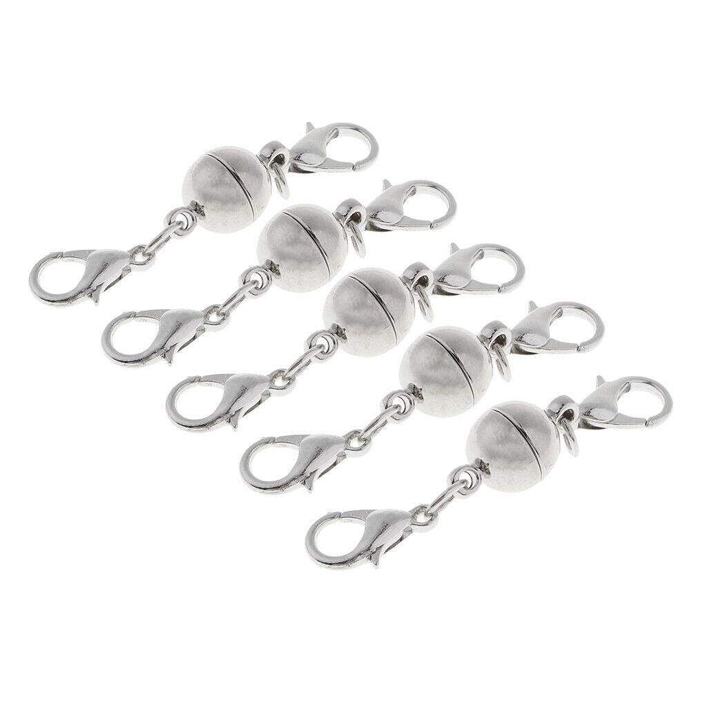 5 pieces Fine Lobster Clasp for Necklace Bracelet Magnetic Hook Jewelry DIY