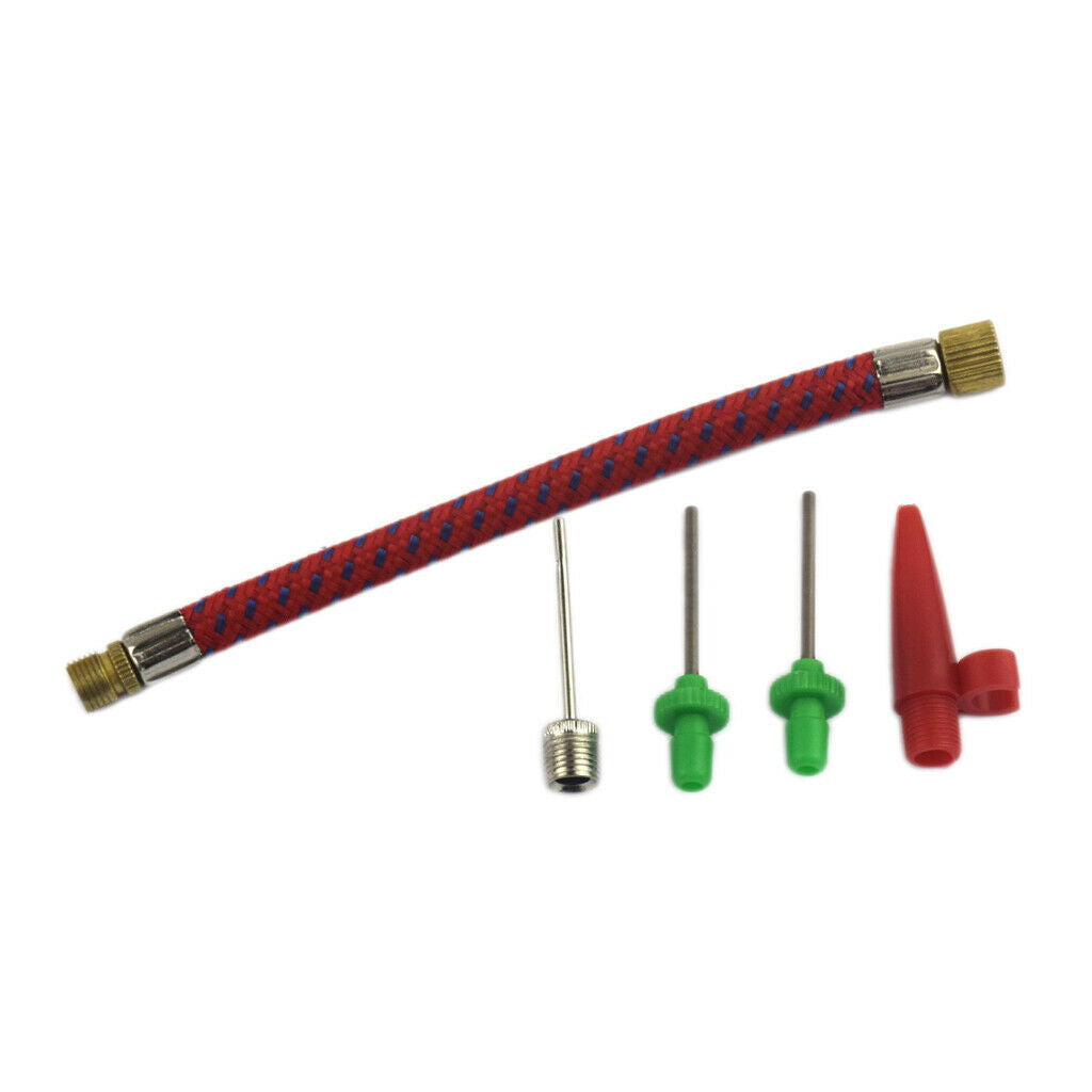 5.1'' Bike Pump Extension Hose for American Valve Sports Inflate Needle Nozzle