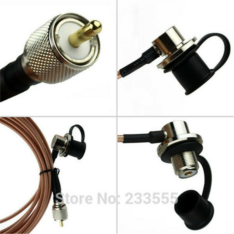5M NAGOYA RC-ECH-142 RG-142 Cover Extension Cable for YAESU Mobile Radio Antenna