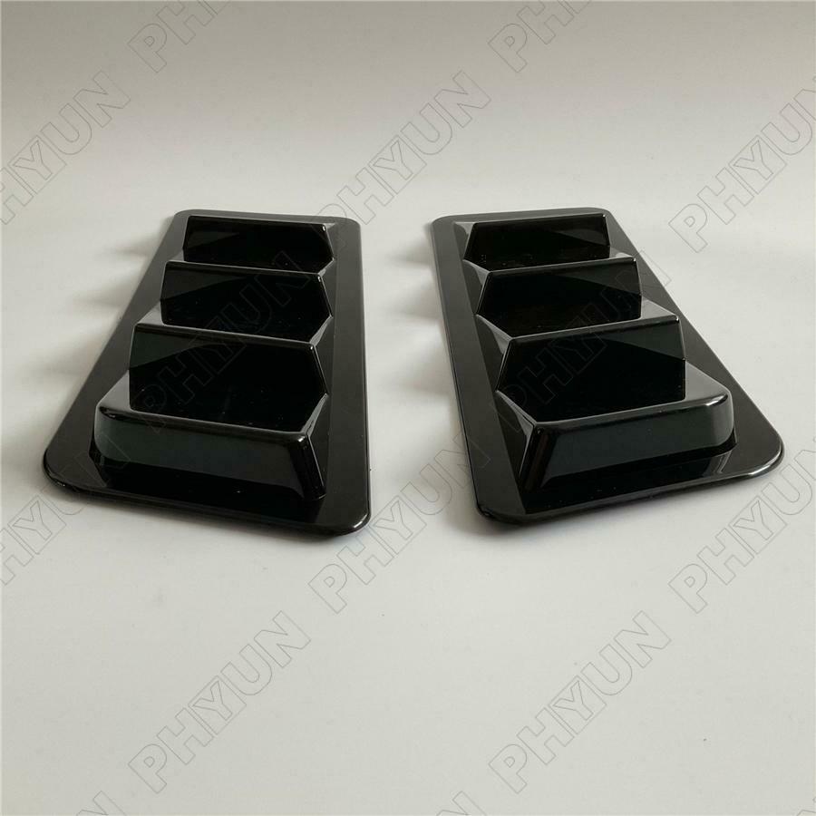 Glossy Black Car Decorative Air Flow Intake Hood Scoop Vent Cover Universal Kit