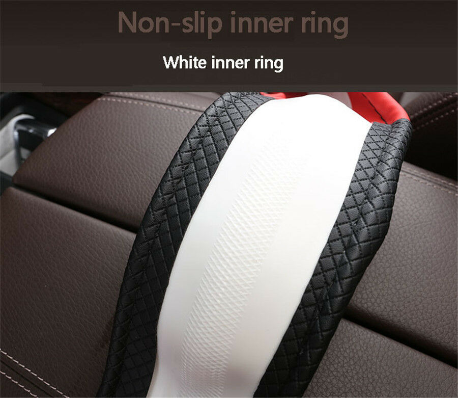 Fashion Car-styling Auto Steering Wheel Covers Anti-Slip Black w/ Luxury Crystal