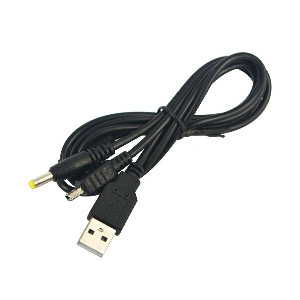 Newest 2 in 1 USB Data Cable + Charging Cable Cord For Sony PSP 2000 3000